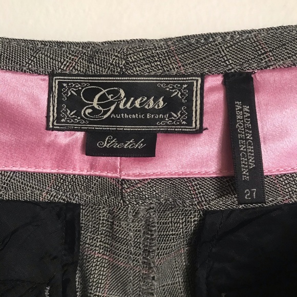 Guess stretchy plaid shorts sz 27 - Picture 2 of 6